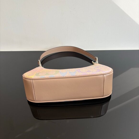 COACH Teri Rainbow Signature Canvas Shoulder Bag - Picture 7 of 8